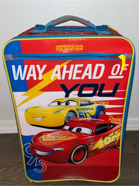 Disney Pixar Other - Disney Pixar Cars Way Ahead Of You Rolling Suitcase Lightning McQueen Luggage